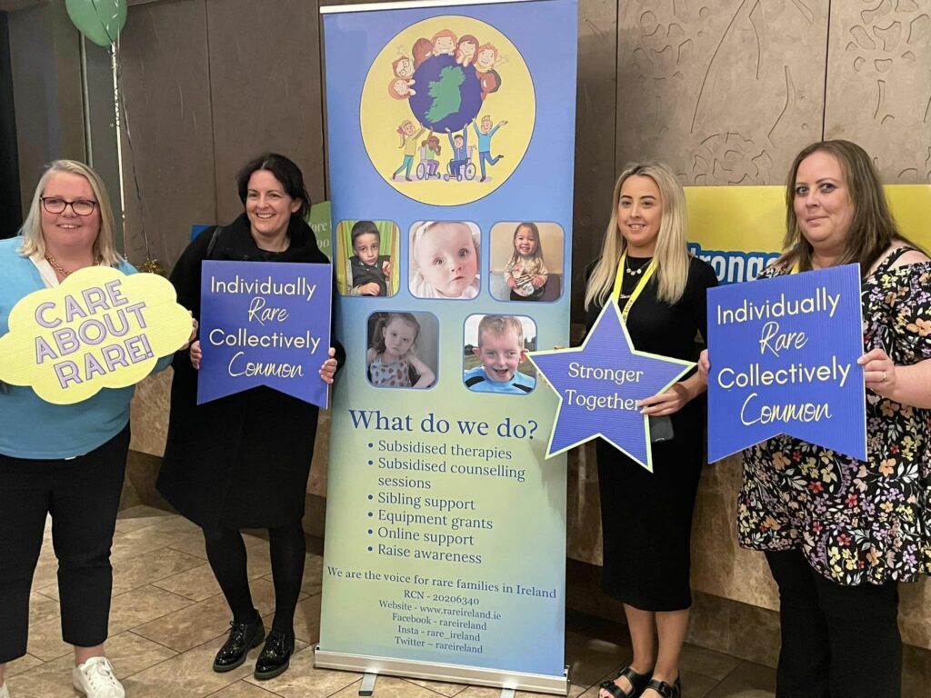 Laura-Egan-Louise-OKeeffe-Dr-Rachel-Crowley-Vicky-McGrath-Holding-Rare-Ireland-Banners